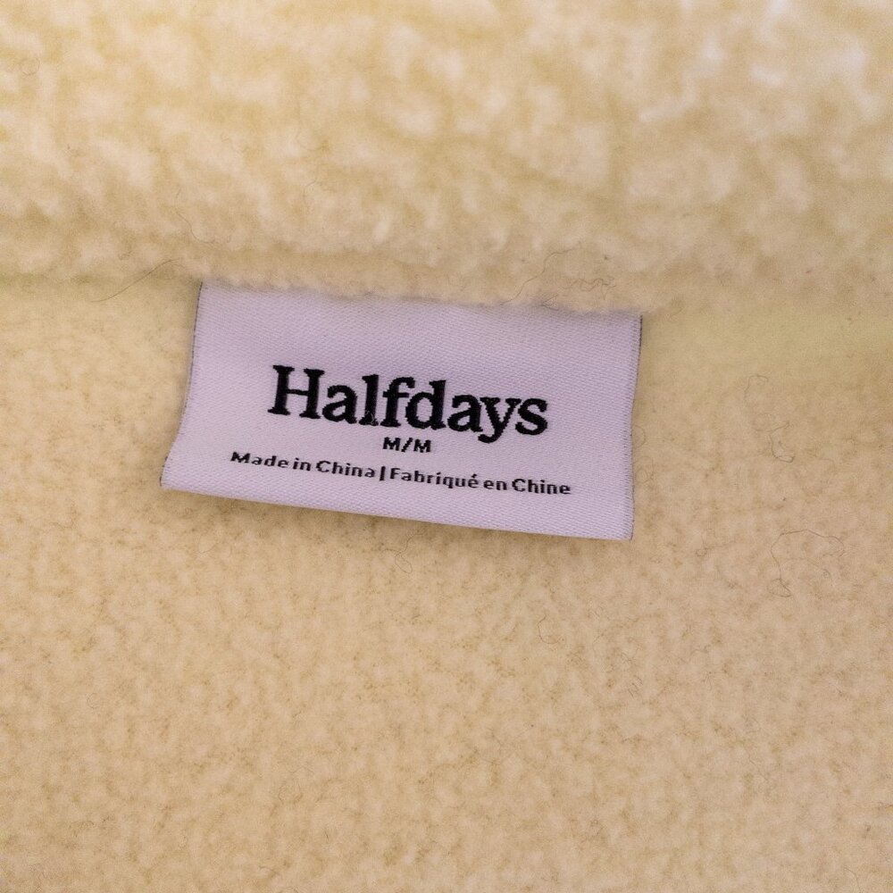 Women's Yellow Fleece Sweater - Picture 5 of 5